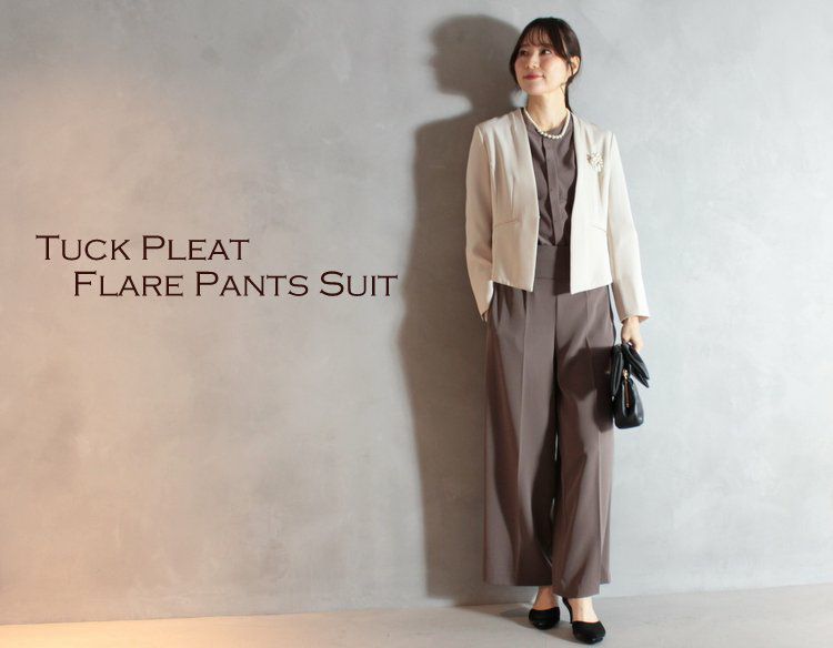 DKNY フレアパンツ セレモニー オフィス  ベージュ M 000000001041-01-l.jpg?t=